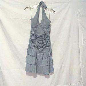 Fun sparkly silver dress, Medium, La Belle